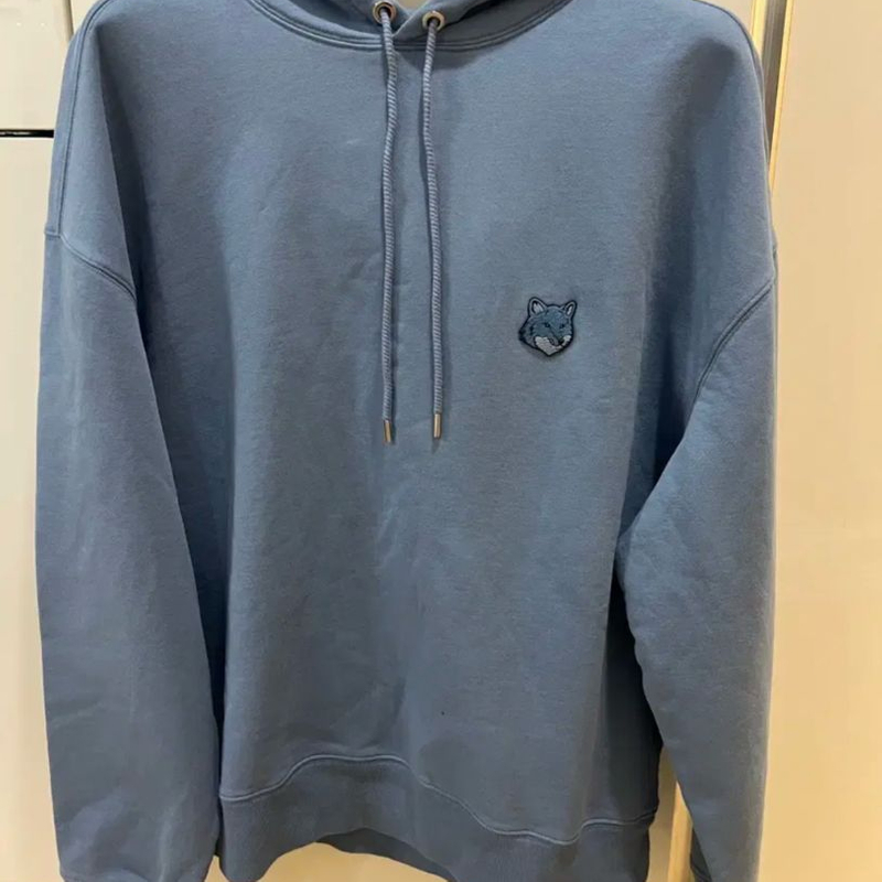 Maison Kitsuné 블루 후드티 상품 사진