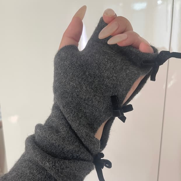 Zara 새상품 자라 ZARA 차콜 그레이 핸드워머 미튼 장갑 상품 사진