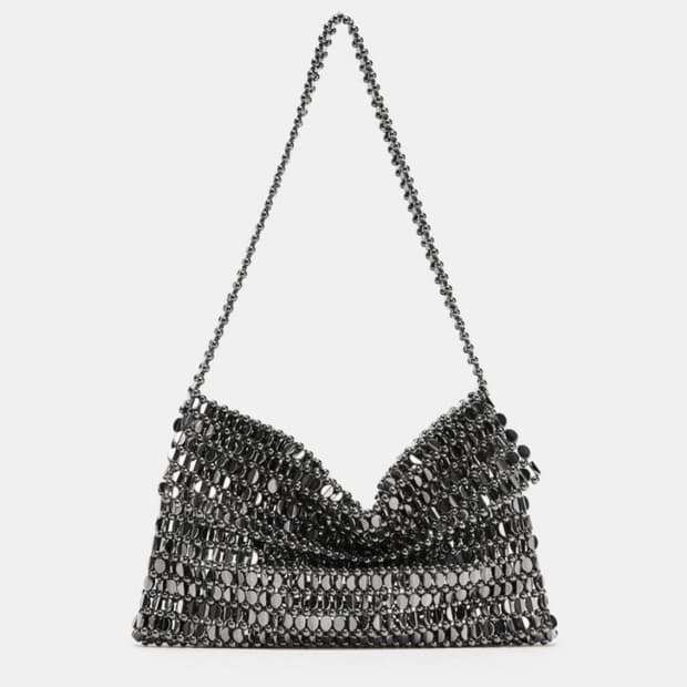 Zara metallic chain shoulder b 상품 사진