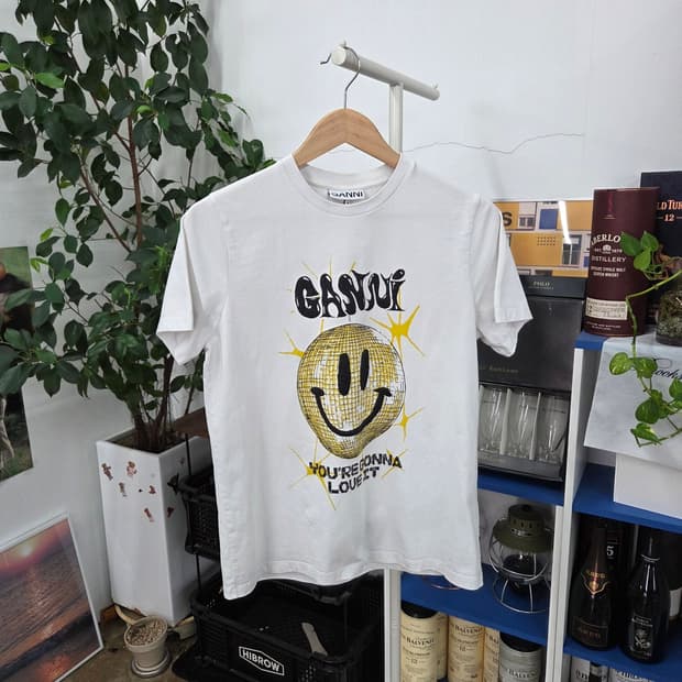 GANNI 가니 프린팅 반팔티셔츠 S 상품 사진