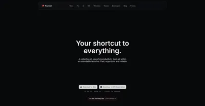 www.raycast.com screenshot
