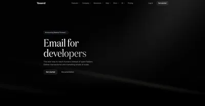resend.com screenshot