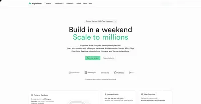supabase.com screenshot