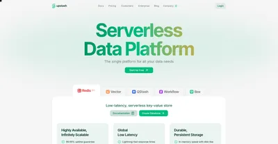 upstash.com screenshot