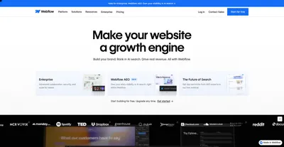 webflow.com screenshot